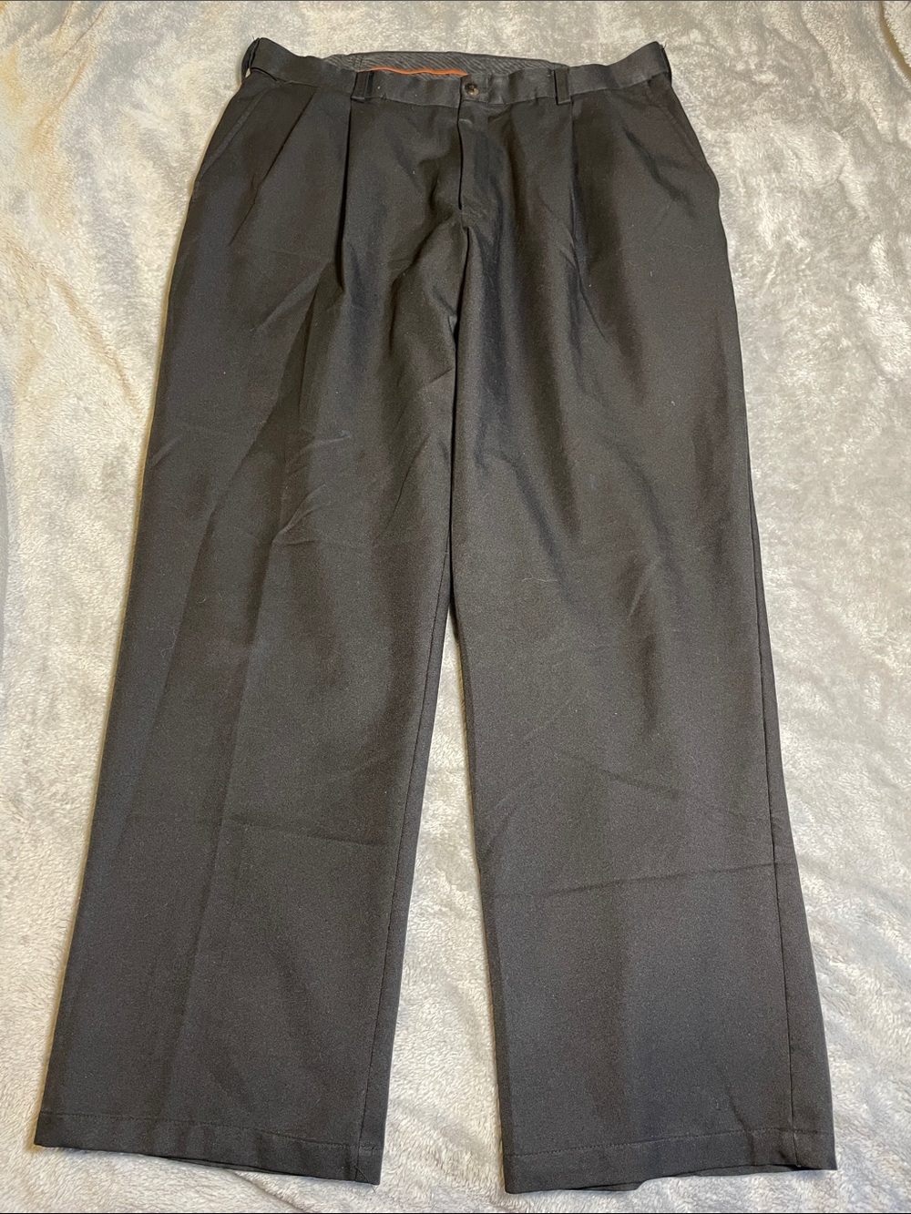 Haggar Black Pleated Dress Pants